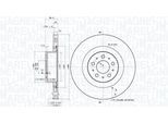 MAGNETI MARELLI Bremsscheibe 360406212201 belüftet 355mm 25mm für Tesla