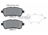 TEXTAR Bremsbelagsatz, Scheibenbremse 2428314 für MAZDA