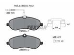 TEXTAR Bremsbelagsatz, Scheibenbremse 2459501 für Citroën Fiat Peugeot TOYOTA