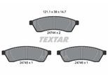 TEXTAR Bremsbelagsatz, Scheibenbremse 2474401 für CHEVROLET Suzuki