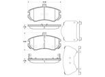 TRISCAN Bremsbelagsatz, Scheibenbremse 811043034 für HYUNDAI