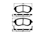 TRISCAN Bremsbelagsatz, Scheibenbremse 811068179 für Subaru