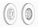 FERODO Bremsscheibe ddf1534c1 375mm 32mm für Mercedes