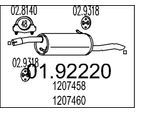 MTS Endschalldämpfer 0192220 für Ford