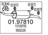 MTS Endschalldämpfer 0197810 für Opel