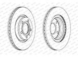 FERODO Bremsscheibe ddf1708c 280mm 22mm für SEAT VW Audi ROVER