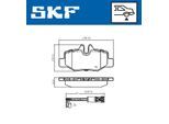 SKF Bremsbelagsatz, Scheibenbremse vkbp90060e für Mercedes