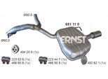 ERNST Endschalldämpfer 651110 links für Volvo