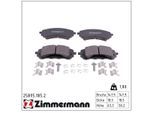 ZIMMERMANN Bremsbelagsatz, Scheibenbremse 258951852 Vorderachse für Citroën/Peugeot Peugeot (DF-PSA)
