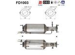 AS Ruß-/Partikelfilter, Abgasanlage fd1003 für Ford Volvo