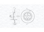 MAGNETI MARELLI Bremsscheibe 360406187501 voll 280mm 12mm für Volvo