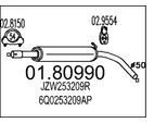 MTS Mittelschalldämpfer 0180990 für SEAT
