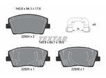 TEXTAR Bremsbelagsatz, Scheibenbremse 2293401 für KIA GENESIS