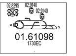 MTS Endschalldämpfer 0161098 für Peugeot