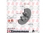 ZIMMERMANN Bremsscheibe 430263920 Hinterachse voll 280mm 12mm für Opel GM Fiat NISSAN RENAULT