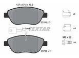 TEXTAR Bremsbelagsatz, Scheibenbremse 2370802 für Peugeot Opel Fiat LANCIA GM