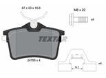 TEXTAR Bremsbelagsatz, Scheibenbremse 2476501 für Peugeot Citroën