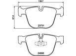 HELLA Bremsbelagsatz, Scheibenbremse 8db355014141 für BMW