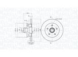 MAGNETI MARELLI Bremsscheibe 360406217100 258mm 16mm für VW