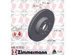 ZIMMERMANN Bremsscheibe 600327352 Vorderachse Gelocht 325mm 30mm für MAN VW