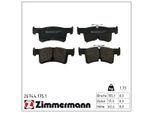 ZIMMERMANN Bremsbelagsatz, Scheibenbremse 267441751 Hinterachse für VAG