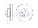 DELPHI Bremsscheibe bg9156c 348mm 36mm für BMW
