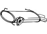 BOSAL Endschalldämpfer 135131 für Peugeot