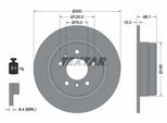TEXTAR Bremsscheibe 92042600 300mm 10mm für BMW