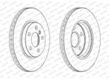 FERODO Bremsscheibe ddf2613c 294mm 22mm für MINI