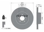 TEXTAR Bremsscheibe PRO 92155203 370mm 24mm für BMW