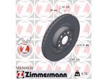 ZIMMERMANN Bremsscheibe COAT Z 550560020 Hinterachse belüftet 365mm 28mm für Tesla