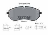 TEXTAR Bremsbelagsatz, Scheibenbremse 2249301 für MAN VW
