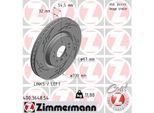 ZIMMERMANN Bremsscheibe BLACK Z 400364854 Vorderachse links Geschlitzt 330mm 32mm für Mercedes