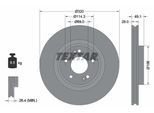 TEXTAR Bremsscheibe PRO 92281803 320mm 28mm für HYUNDAI