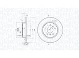 MAGNETI MARELLI Bremsscheibe 360406139601 voll 290mm 13mm für NISSAN RENAULT