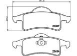 HELLA Bremsbelagsatz, Scheibenbremse 8db355009891 für JEEP (BJC)