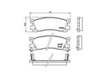MAGNETI MARELLI Bremsbelagsatz, Scheibenbremse 363700449025 für MAZDA MITSUBISHI NISSAN