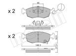 METELLI Bremsbelagsatz, Scheibenbremse 2202745 für LANCIA Fiat