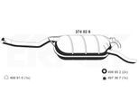 ERNST Endschalldämpfer 374026 für Mercedes