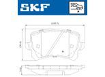 SKF Bremsbelagsatz, Scheibenbremse vkbp90023 für VW SEAT GREAT WALL
