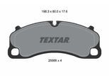 TEXTAR Bremsbelagsatz, Scheibenbremse 2556601 für Porsche