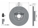 TEXTAR Bremsscheibe 92279105 Gelocht 316mm 22mm für MINI
