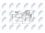 NTY Gelenksatz, Antriebswelle npzre014 Vorderachse links für Vaughall RENAULT