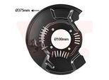 VAN WEZEL Spritzblech, Bremsscheibe 5482371 Vorderachse links für TOYOTA