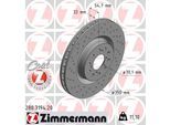 ZIMMERMANN Bremsscheibe COAT Z 280319420 Vorderachse Gelocht 350mm 32mm für HONDA