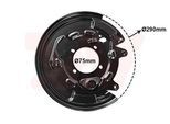 VAN WEZEL Spritzblech, Bremsscheibe 5393373 Hinterachse links für TOYOTA