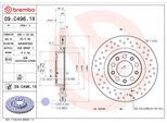 BREMBO Bremsscheibe 09c4961x 292mm 22mm für ALFA ROMEO