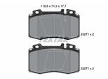 TEXTAR Bremsbelagsatz, Scheibenbremse 2327102 für Mercedes