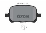 TEXTAR Bremsbelagsatz, Scheibenbremse 2351302 für TOYOTA LEXUS
