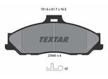 TEXTAR Bremsbelagsatz, Scheibenbremse 2354001 für Ford MAZDA MITSUBISHI